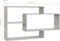 vidaXL - Wandschappen - 104x20x58,5 - cm - bewerkt - hout - betongrijs