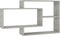 vidaXL - Wandschappen - 104x20x58,5 - cm - bewerkt - hout - betongrijs