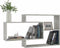 vidaXL - Wandschappen - 104x20x58,5 - cm - bewerkt - hout - betongrijs
