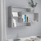 vidaXL - Wandschappen - 104x20x58,5 - cm - bewerkt - hout - betongrijs