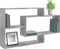 vidaXL - Wandschappen - 104x20x58,5 - cm - bewerkt - hout - betongrijs