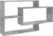 vidaXL - Wandschappen - 104x20x58,5 - cm - bewerkt - hout - betongrijs