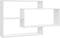 vidaXL - Wandschappen - 104x20x58,5 - cm - bewerkt - hout - hoogglans - wit