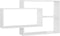 vidaXL - Wandschappen - 104x20x58,5 - cm - bewerkt - hout - hoogglans - wit