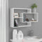 vidaXL - Wandschappen - 104x20x58,5 - cm - bewerkt - hout - hoogglans - wit