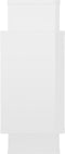 vidaXL - Wandschappen - 104x20x58,5 - cm - bewerkt - hout - hoogglans - wit