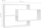vidaXL - Wandschappen - 104x20x58,5 - cm - bewerkt - hout - hoogglans - wit