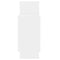 vidaXL - Wandschappen - 104x20x58,5 - cm - bewerkt - hout - hoogglans - wit
