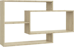 vidaXL - Wandschappen - 104x20x58,5 - cm - bewerkt - hout - sonoma - eikenkleurig