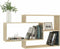 vidaXL - Wandschappen - 104x20x58,5 - cm - bewerkt - hout - sonoma - eikenkleurig