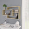 vidaXL - Wandschappen - 104x20x58,5 - cm - bewerkt - hout - sonoma - eikenkleurig