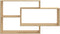 vidaXL - Wandschappen - 104x20x58,5 - cm - bewerkt - hout - sonoma - eikenkleurig