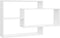 vidaXL - Wandschappen - 104x20x58,5 - cm - bewerkt - hout - wit