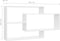 vidaXL - Wandschappen - 104x20x58,5 - cm - bewerkt - hout - wit