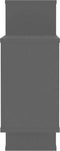 vidaXL - Wandschappen - 104x20x58,5 - cm - bewerkt - hout - zwart