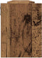 vidaXL - Wandschappen - 2 - st - 100x15x20 - cm - bewerkt - hout - oud - houtkleurig
