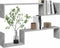 vidaXL - Wandschappen - 2 - st - 100x15x20 - cm - bewerkt - hout - betongrijs