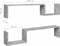 vidaXL - Wandschappen - 2 - st - 100x15x20 - cm - bewerkt - hout - betongrijs