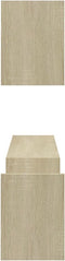 vidaXL - Wandschappen - 2 - st - 100x15x20 - cm - bewerkt - hout - sonoma - eikenkleurig