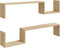 vidaXL - Wandschappen - 2 - st - 100x15x20 - cm - bewerkt - hout - sonoma - eikenkleurig