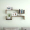 vidaXL - Wandschappen - 2 - st - 100x15x20 - cm - bewerkt - hout - betongrijs
