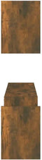 vidaXL - Wandschappen - 2 - st - 100x15x20 - cm - bewerkt - hout - betongrijs