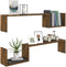 vidaXL - Wandschappen - 2 - st - 100x15x20 - cm - bewerkt - hout - betongrijs