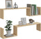 vidaXL - Wandschappen - 2 - st - 100x15x20 - cm - bewerkt - hout - sonoma - eikenkleurig