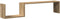 vidaXL - Wandschappen - 2 - st - 100x15x20 - cm - bewerkt - hout - artisanaal - eiken
