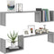 vidaXL - Wandschappen - 2 - st - 100x15x20 - cm - bewerkt - hout - grijs - sonoma - eiken