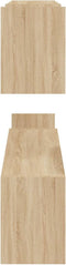 vidaXL - Wandschappen - 2 - st - 100x15x20 - cm - bewerkt - hout - sonoma - eikenkleurig