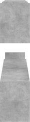 vidaXL - Wandschappen - 2 - st - 100x15x20 - cm - bewerkt - hout - betongrijs