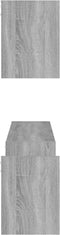 vidaXL - Wandschappen - 2 - st - 100x15x20 - cm - bewerkt - hout - grijs - sonoma - eiken