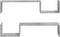vidaXL - Wandschappen - 2 - st - 100x15x20 - cm - bewerkt - hout - betongrijs
