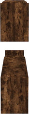 vidaXL - Wandschappen - 2 - st - 100x15x20 - cm - bewerkt - hout - gerookt - eikenkleur