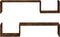 vidaXL - Wandschappen - 2 - st - 100x15x20 - cm - bewerkt - hout - gerookt - eikenkleur