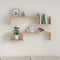 vidaXL - Wandschappen - 2 - st - 100x15x20 - cm - bewerkt - hout - sonoma - eikenkleurig