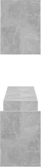 vidaXL - Wandschappen - 2 - st - 100x15x20 - cm - bewerkt - hout - betongrijs
