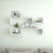 vidaXL - Wandschappen - 2 - st - 100x15x20 - cm - bewerkt - hout - wit