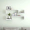 vidaXL - Wandschappen - 2 - st - 100x15x20 - cm - spaanplaat - hoogglans - wit