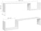 vidaXL - Wandschappen - 2 - st - 100x15x20 - cm - spaanplaat - hoogglans - wit
