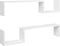 vidaXL - Wandschappen - 2 - st - 100x15x20 - cm - spaanplaat - hoogglans - wit