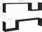 vidaXL - Wandschappen - 2 - st - 100x15x20 - cm - spaanplaat - zwart