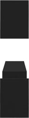 vidaXL - Wandschappen - 2 - st - 100x15x20 - cm - spaanplaat - zwart