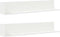 vidaXL - Wandschappen - 2 - st - 100x16,5x16,5 - cm - bewerkt - hout - wit