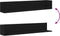 vidaXL - Wandschappen - 2 - st - 100x16,5x16,5 - cm - bewerkt - hout - zwart