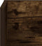 vidaXL - Wandschappen - 2 - st - 100x16,5x16,5 - cm - bewerkt - hout - gerookt - eiken