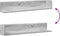 vidaXL - Wandschappen - 2 - st - 100x16,5x16,5 - cm - bewerkt - hout - grijs - sonoma