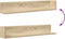 vidaXL - Wandschappen - 2 - st - 100x16,5x16,5 - cm - bewerkt - hout - sonoma - eiken