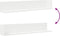 vidaXL - Wandschappen - 2 - st - 100x16,5x16,5 - cm - bewerkt - hout - wit